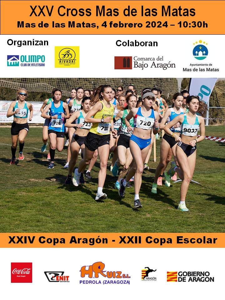 Copa de Aragón / Copa Escolar de cross 2023-24